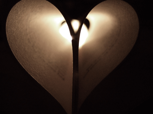 artistic Glowing heart